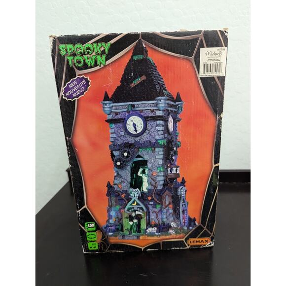LEMAX SPOOKY TOWN " HAUNTED CLOCK TOWER " # 35531...READ - Picture 1 of 1
